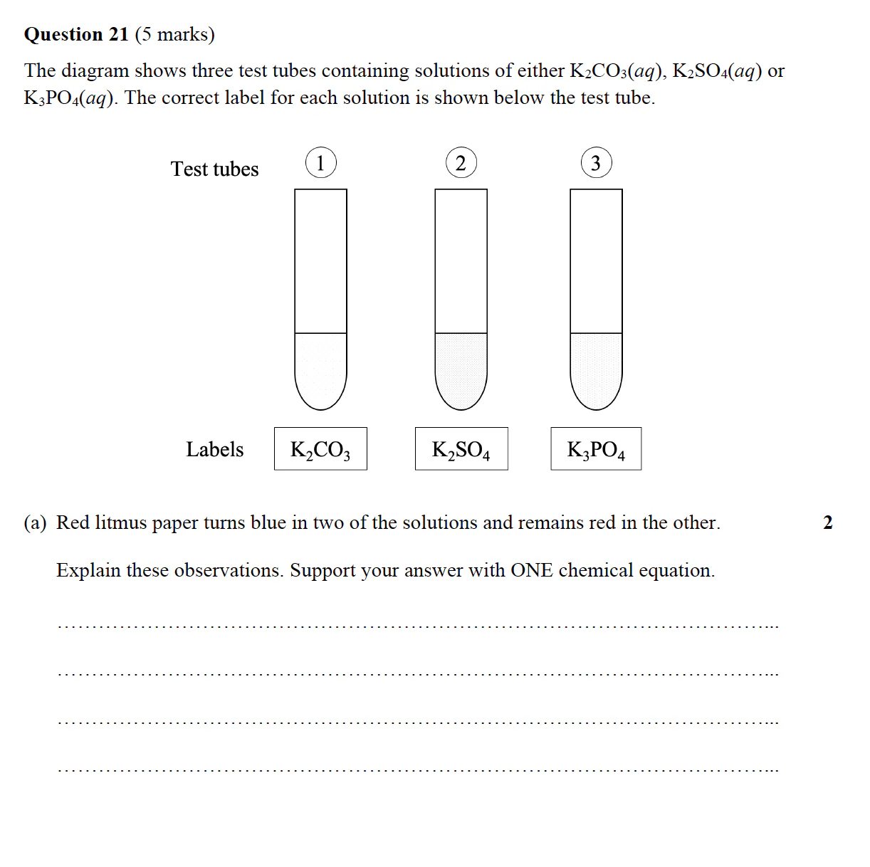 HSC Chemistry All-Module Practice Exam A (2019) - Image 5