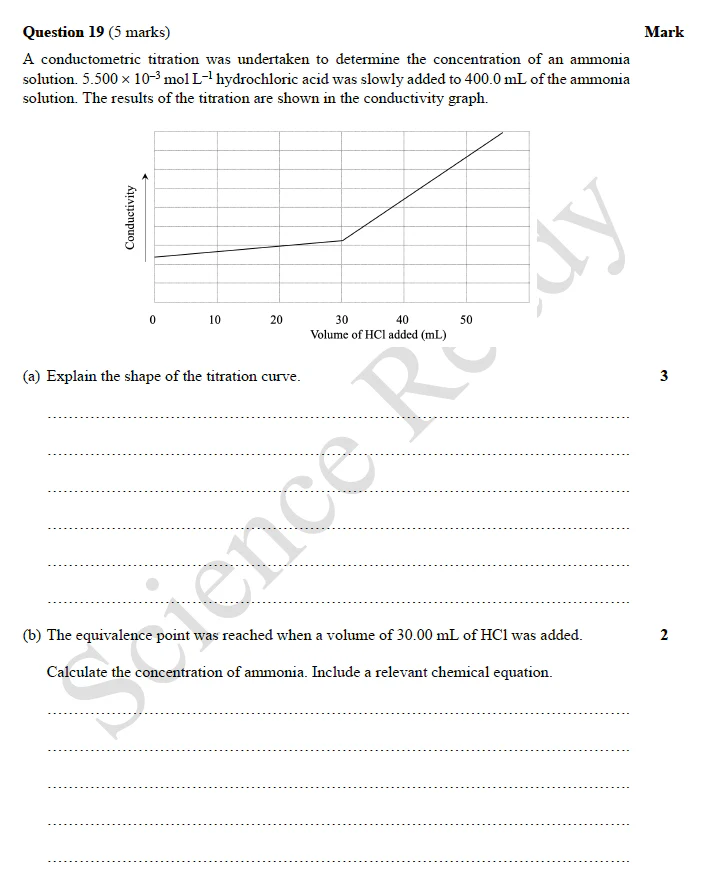 HSC Chemistry Module 5 & 6 Practice Exam A (2nd Edition, 2023) - Image 3