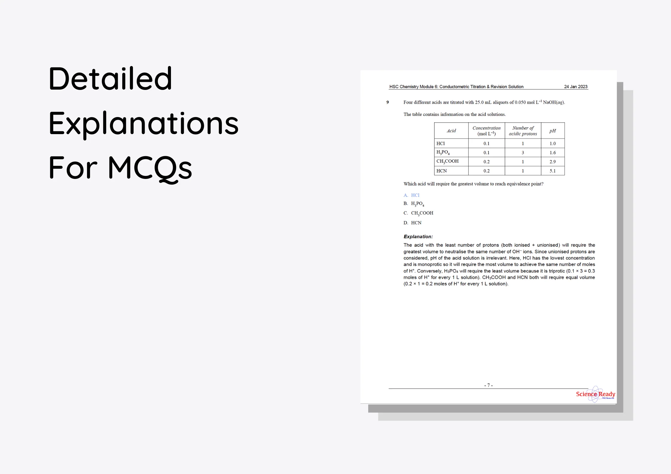 HSC Chemistry Module 6: Acid and Base Reactions Topic Tests (2nd Edition) - Image 3