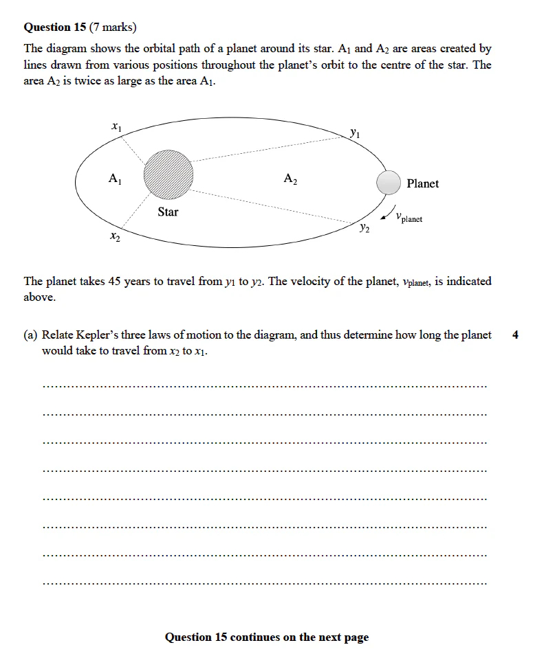 HSC Physics Module 5 Practice Exam A (2019) - Image 3