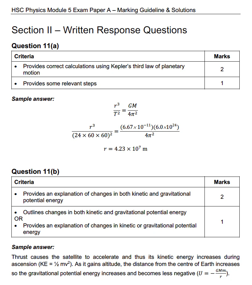 HSC Physics Module 5 Practice Exam A (2019) - Image 4