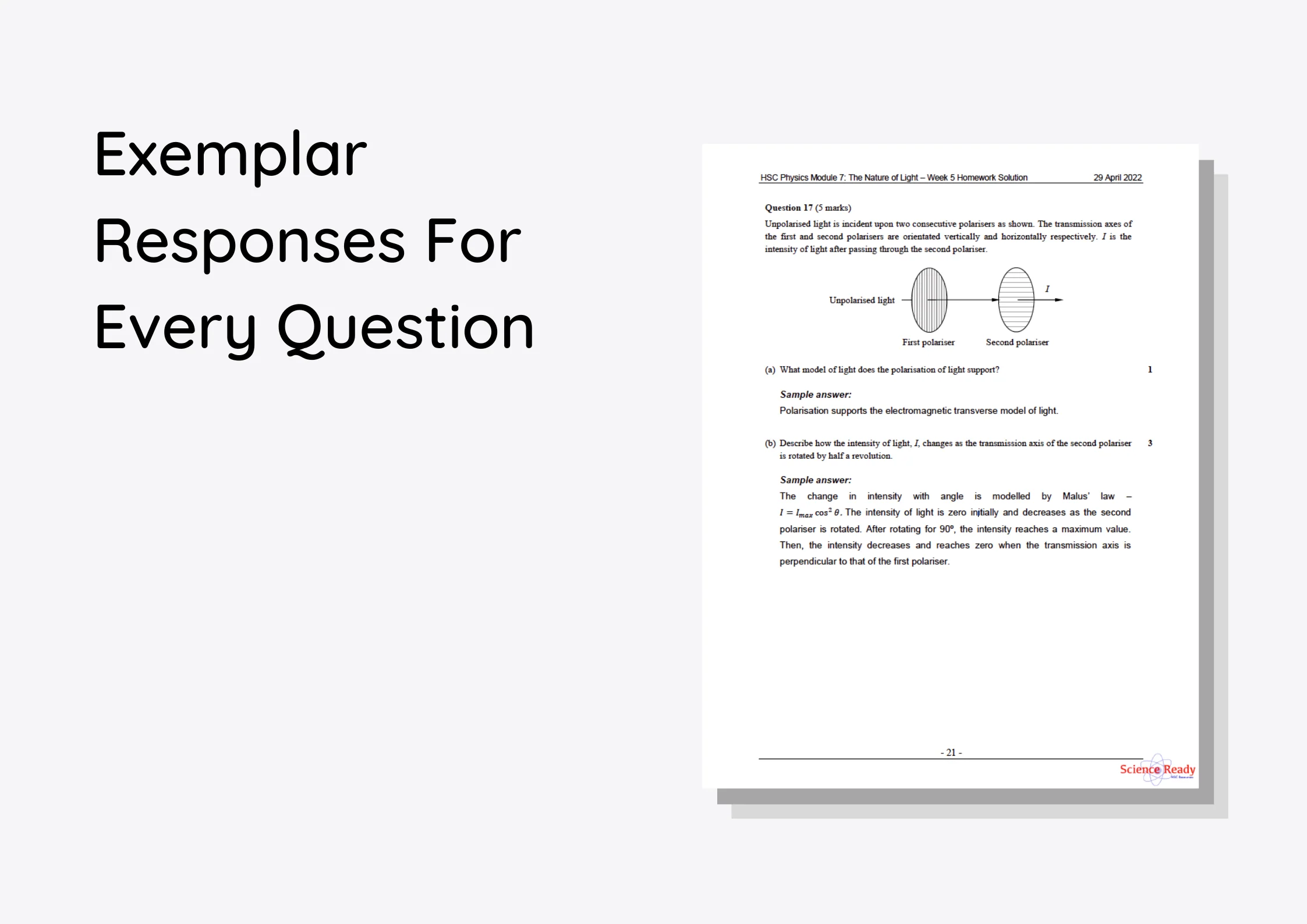 HSC Physics Module 7: The Nature of Light Topic Tests - Image 4