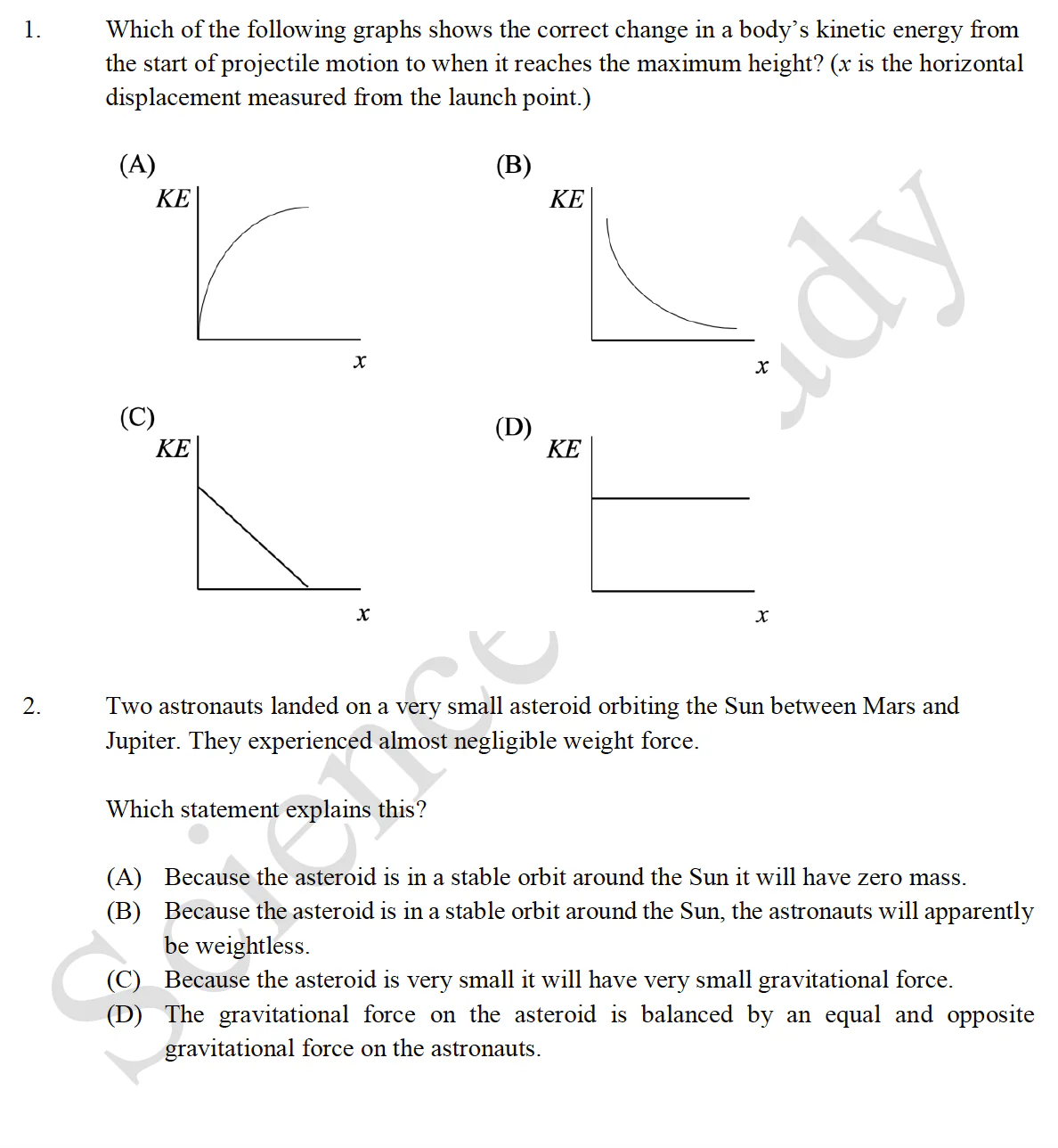 HSC Physics Mod 5  –7 Trials Practice Exam A (2019) - Image 3